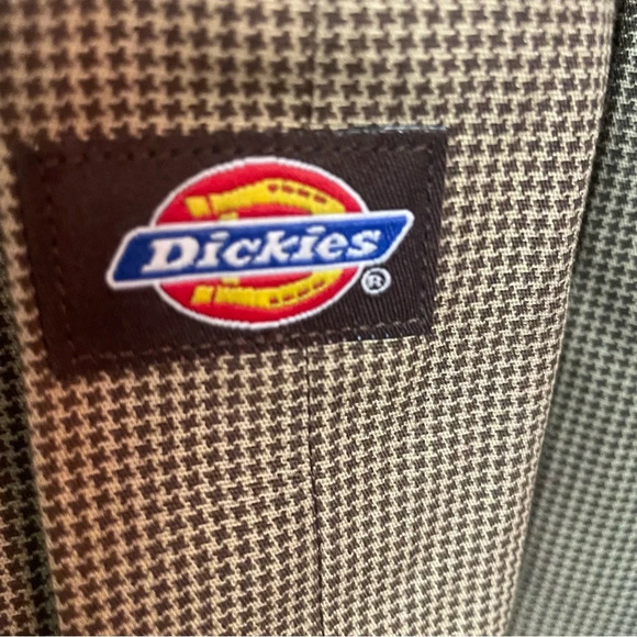 NWT Dickies men’s  button down shirt size XL-Reg Brown checked - Picture 4 of 7